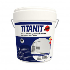 Paint TITANLUX Titanit 029190004 Ceiling Wall Washable White Matt 4 L