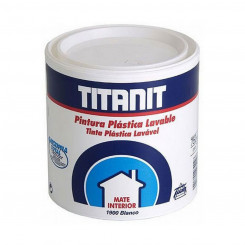 Краска TITANLUX Titanit 029190034 Потолок Стена Моющаяся Белая 750 мл Матовая