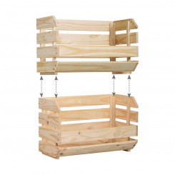 Stackable Organising Box Astigarraga Pinewood (60 x 28,5 x 35,3 cm)