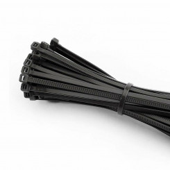 Нейлоновые кабельные стяжки EDM черные, 100 шт.