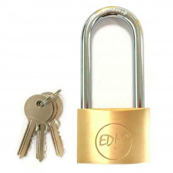 Key padlock EDM Brass Length (4 x 6,5 cm)