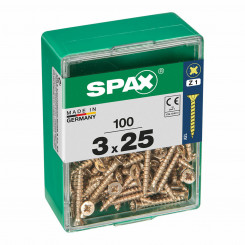 Box of screws SPAX Wood screw Flat head (3,0 x 25 mm)