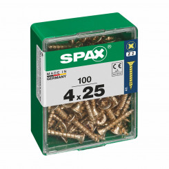 Box of screws SPAX Wood screw Flat head (4 x 25 mm) (4,0 x 25 mm)