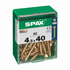 Box of screws SPAX Wood screw Flat head (4,5 x 40 mm)
