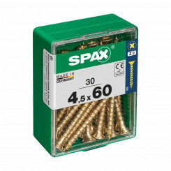 Box of screws SPAX Wood screw Flat head (4,5 x 60 mm)