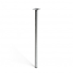 Legs Rei 401g Matt Chromed Cylindrical Silver Steel Modern (Ø 3 x 70 cm)