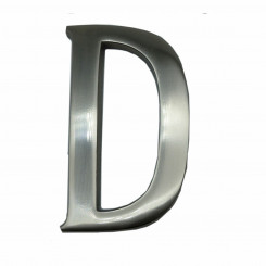 Letter EDM D Matt Nickel silver (10 cm)