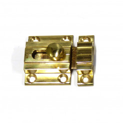Door latch EDM Fastener Golden 20 mm Polished brass