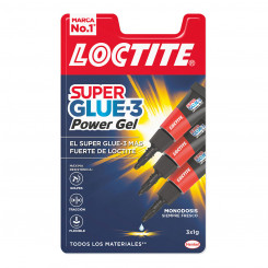 Instant Adhesive Loctite Super Glue-3 Power Gel Mini Trio 3 Units (1 g)