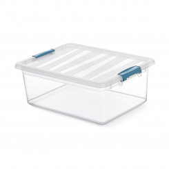 Multi-use Box Domopak Living Katla 39 x 29 x 15,5 cm Transparent polypropylene 12 L