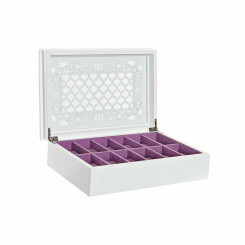 Jewelry box DKD Home Decor Watches Crystal Romantic MDF Wood (29 x 20 x 9.5 cm)