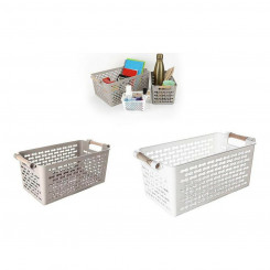Multi-purpose basket Confortime Wood Plastic (26 x 14,5 x 12 cm)