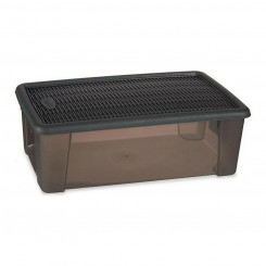 Box with cover Stefanplast Elegance Grey 19,5 x 11,5 x 33 cm Plastic 5 L