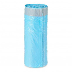 Мешки для мусора Самозакрывающиеся Чистая одежда Синий полиэтилен (30 л)