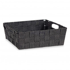 Basket Braiding Black Cloth (23 x 8 x 27 cm)