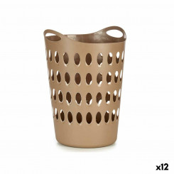 Laundry Basket Beige Plastic 50 L 44 x 56 x 41 cm (12 Units)