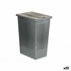 Laundry Basket Grey Plastic 38 L 27 x 49,5 x 38,5 cm (10 Units)