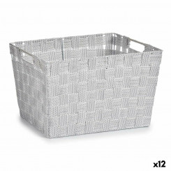 Laundry Basket White Cloth 10 L 25 x 20 x 35 cm (12 Units)