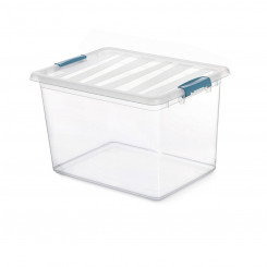 Multi-use Box Domopak Living Katla With handles Transparent 20 L polypropylene (39 x 29 x 25,5 cm)