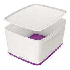 Ящик для хранения Leitz MyBox WOW Большой Фиолетовый С крышкой Белый ABS (31,8 x 19,8 x 38,5 см)