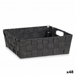Basket Braiding Black 3 L (23 x 8 x 27 cm) (48 ühikut)