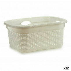 Basket White Plastic (42,5 x 25,5 x 63,5 cm) (12 Units)