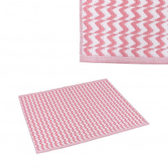 Outdoor Carpet Naxos Pink White polypropylene 90 x 150 cm