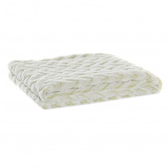 Blanket DKD Home Decor Zigzag White (130 x 170 x 2 cm)