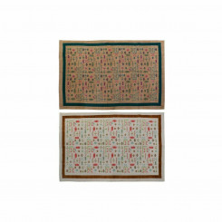 Carpet DKD Home Decor White Ikat (160 x 230 x 0,4 cm) (2 Units)