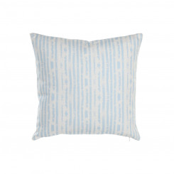 Cushion DKD Home Decor Stripes Blue White Mediterranean (45 x 15 x 45 cm)