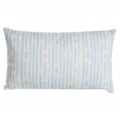 Cushion DKD Home Decor Stripes Blue White Mediterranean (50 x 15 x 30 cm)