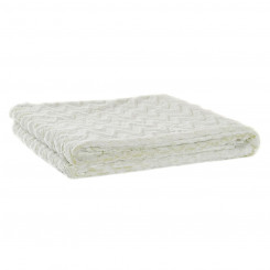 Blanket DKD Home Decor Zigzag White (150 x 200 x 2 cm)