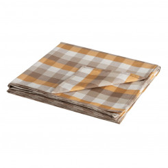 Tablecloth 140 x 140 cm Polyester Ocre 100% cotton