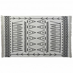 Carpet DKD Home Decor 160 x 250 x 0,7 cm Black Polyester White Ikat Boho