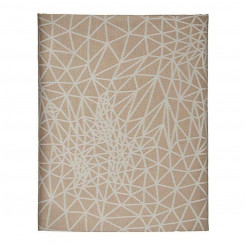 Tablecloth Jacquard Abstract Beige (140 x 180 cm)
