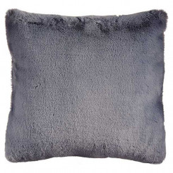 Cushion With hair Grey Synthetic Leather (40 x 2 x 40 cm)