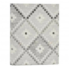 Tablecloth Rhombus Thin canvas Grey (140 x 180 cm)