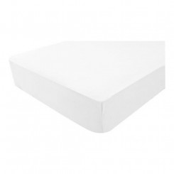 Fitted bottom sheet Domiva White Impermeable 60 x 120 cm