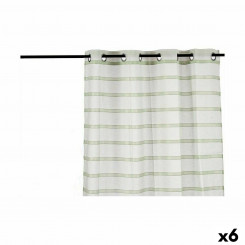 Curtain Stripes Green 140 x 0,1 x 260 cm (6 Units)