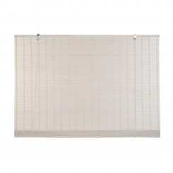 Roller blinds DKD Home Decor Varnished White Bamboo (120 x 2 x 230 cm)