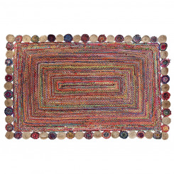 Carpet DKD Home Decor Cotton Multicolour Jute (200 x 290 x 1 cm)