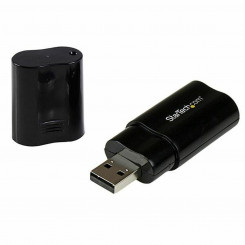 External USB sound card Startech ICUSBAUDIOB Black