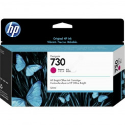 HP 730 originaaltindikassett (P2V63A) must roosa