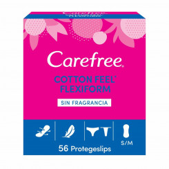 Flexible Panty Liner Carefree Cotton Feel Flexiform Size S/M (56 uds)
