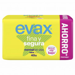 Normal sanitary pads without wings Evax Segura 40 Units