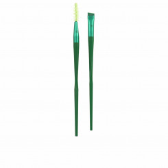 Set of Make-up Brushes Real Techniques Nectar Pop Fine Line Green 2 Pieces