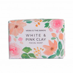 Natural Soap Bar White & Pink Clay Vera & The Birds (100 g)