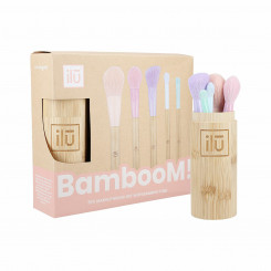 Set of Make-up Brushes Ilū Bamboom Multicolour Bamboo 6 Pieces