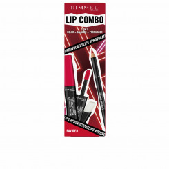 Make-Up Set Rimmel London Lip Combo 3 Pieces Fav Red