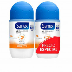Roll-On Deodorant Sanex Sensitive 2 x 50 ml